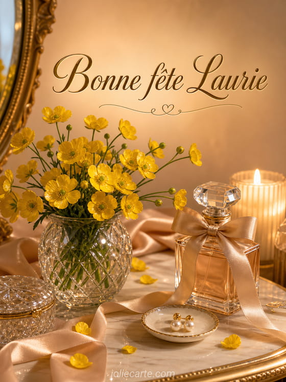 Carte bonne fĂȘte Laurie