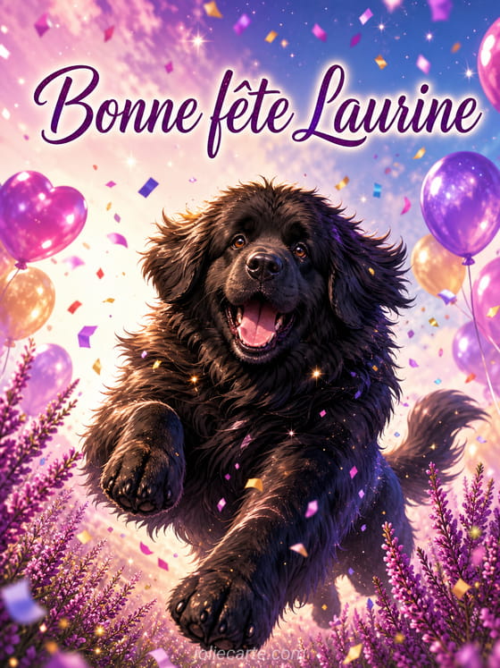 Carte bonne fĂȘte Laurine
