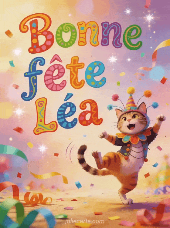 Bonne fête Lea - Lea gif bonne fete humour gratuit