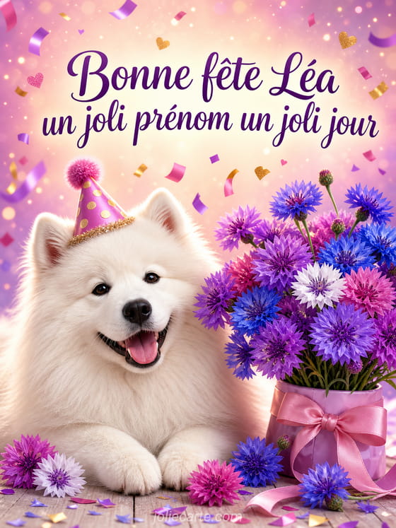 Carte bonne fête Léa