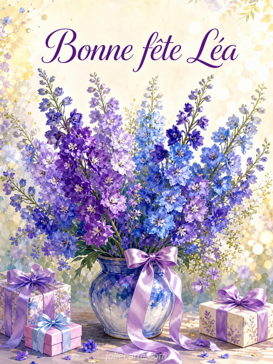 Carte bonne fête Léa