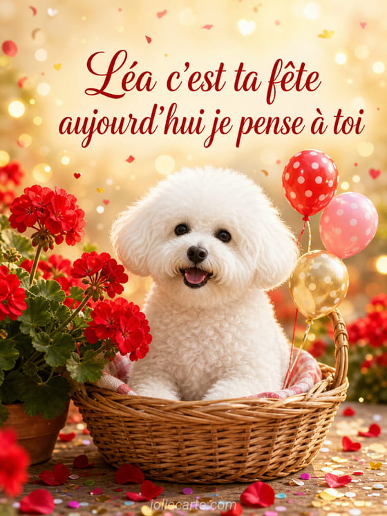 Carte bonne fête Léa