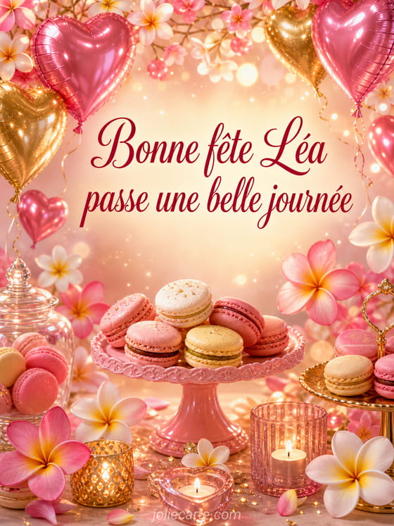 Carte bonne fête Léa