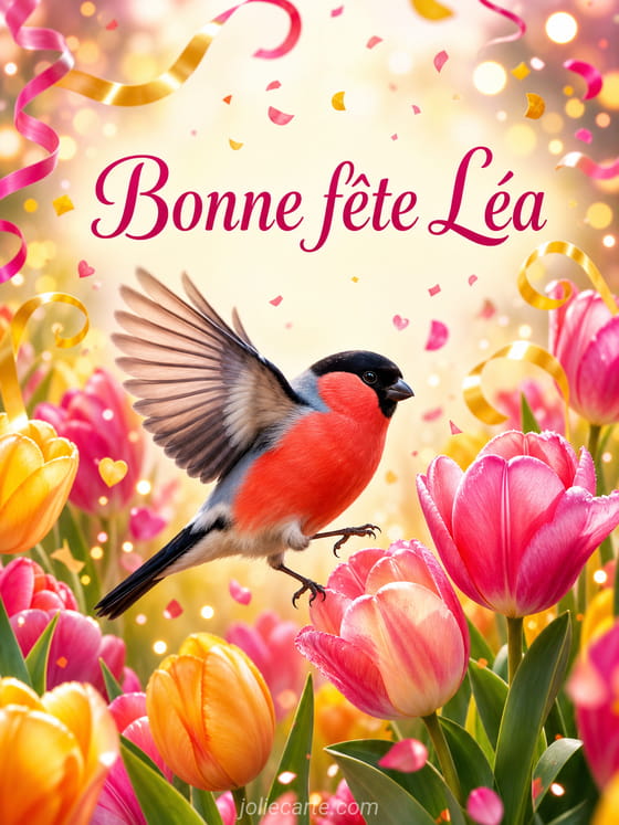 Carte bonne fête Léa
