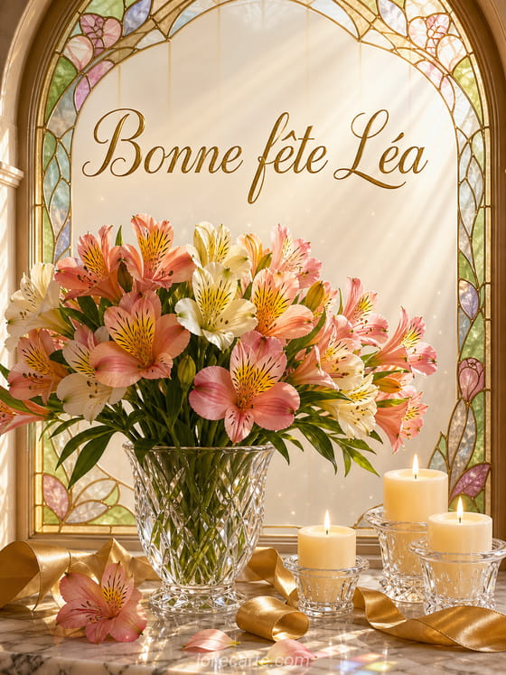 Carte bonne fête Léa
