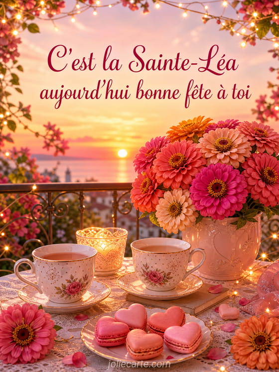 Carte bonne fête Léa