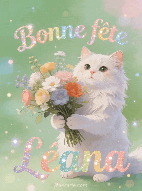 Bonne fête Leana - Bonne fete leana chat