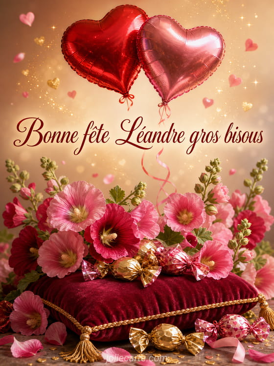 Carte bonne fête Léandre