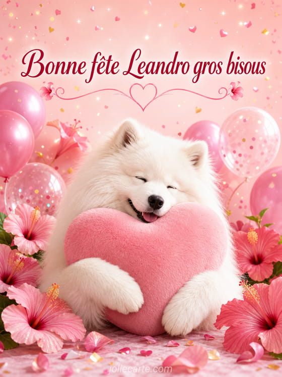 Carte bonne fête Leandro