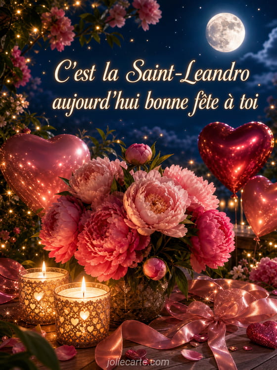 Carte bonne fête Leandro