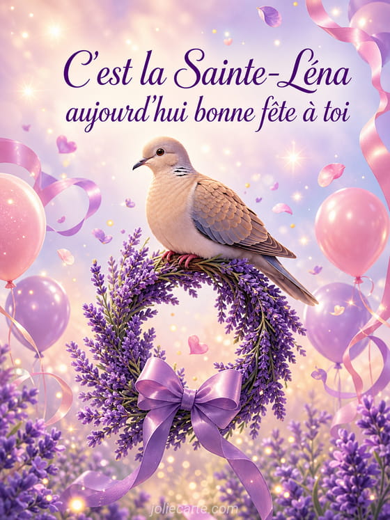 Carte bonne fĂȘte LĂ©na