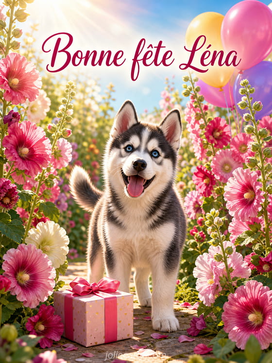Carte bonne fĂȘte LĂ©na