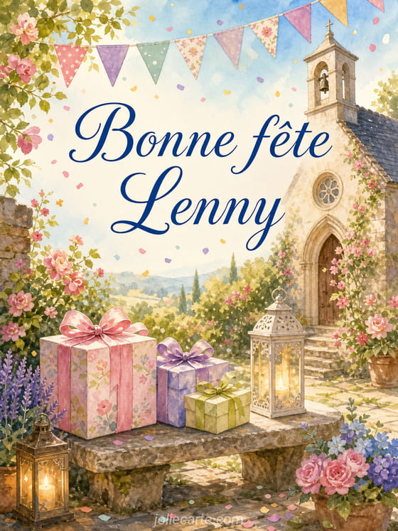 Carte bonne fête Lenny