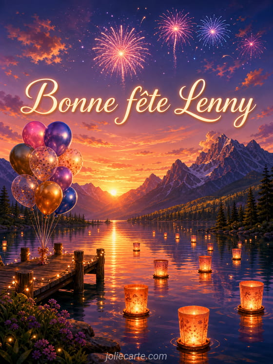 Carte bonne fête Lenny