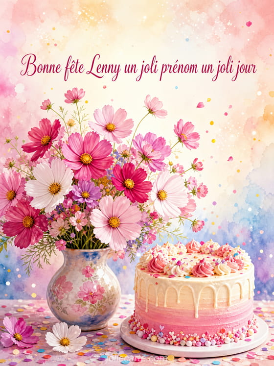 Carte bonne fête Lenny