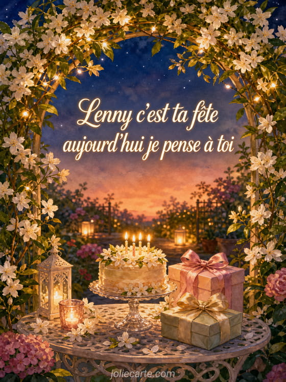 Carte bonne fête Lenny