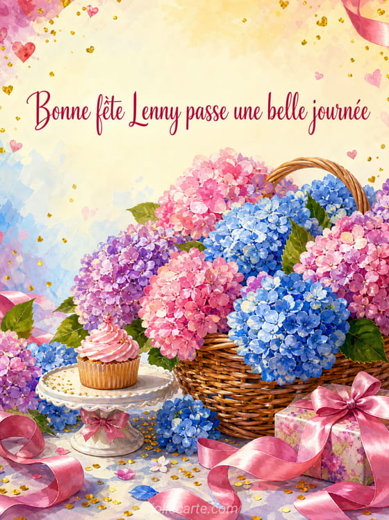 Carte bonne fête Lenny