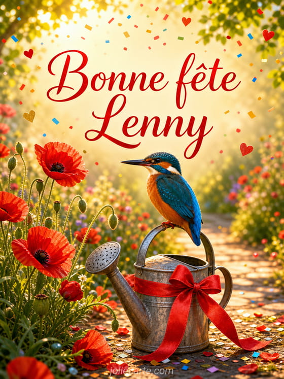 Carte bonne fête Lenny