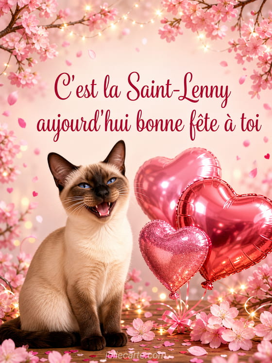 Carte bonne fête Lenny