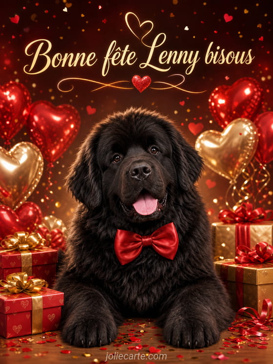 Carte bonne fête Lenny