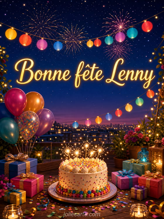 Carte bonne fête Lenny
