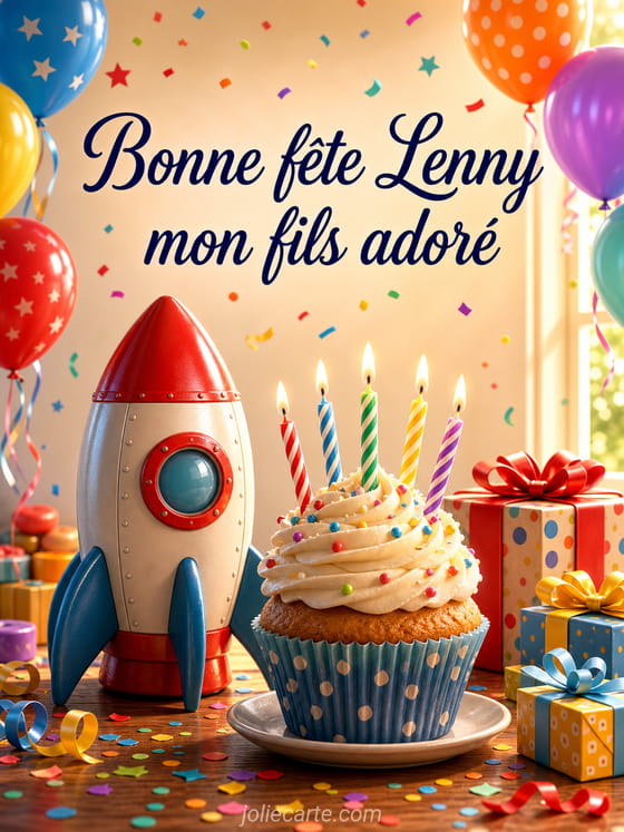 Carte bonne fête Lenny