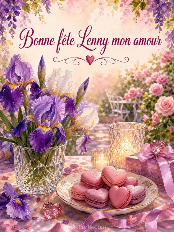 Carte bonne fête Lenny