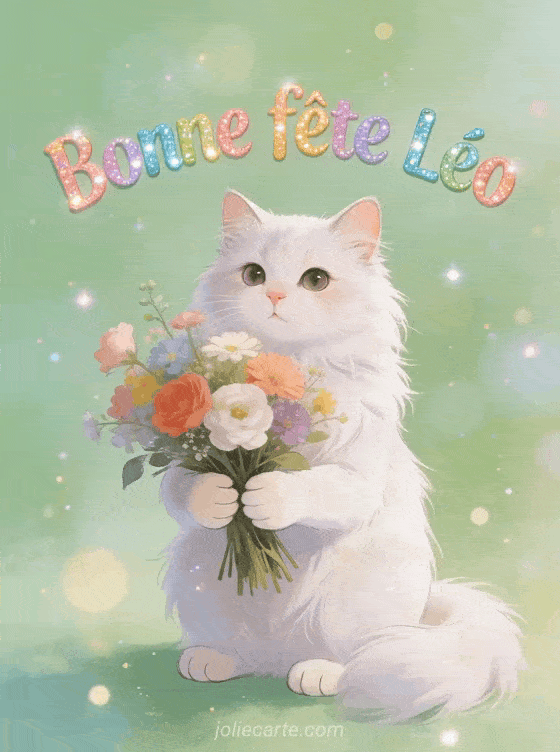 Bonne fête Leo - Leo gif bonne fete