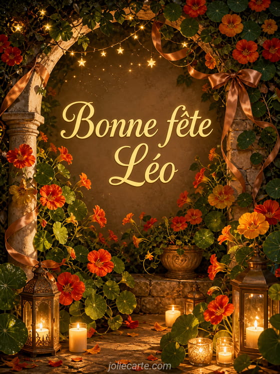 Carte bonne fête Léo