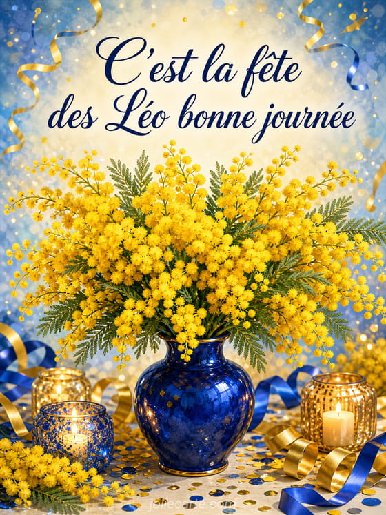 Carte bonne fête Léo