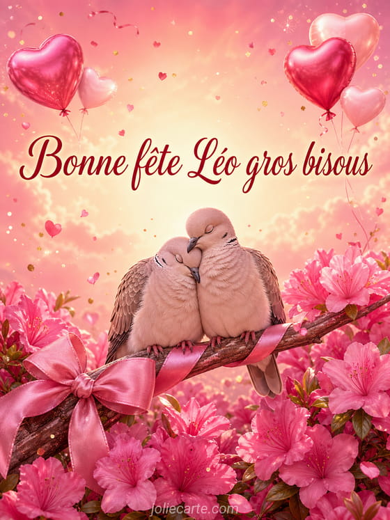 Carte bonne fête Léo