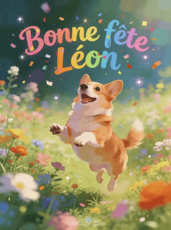 Bonne fête Leon - Leon gif bonne fete gratuit