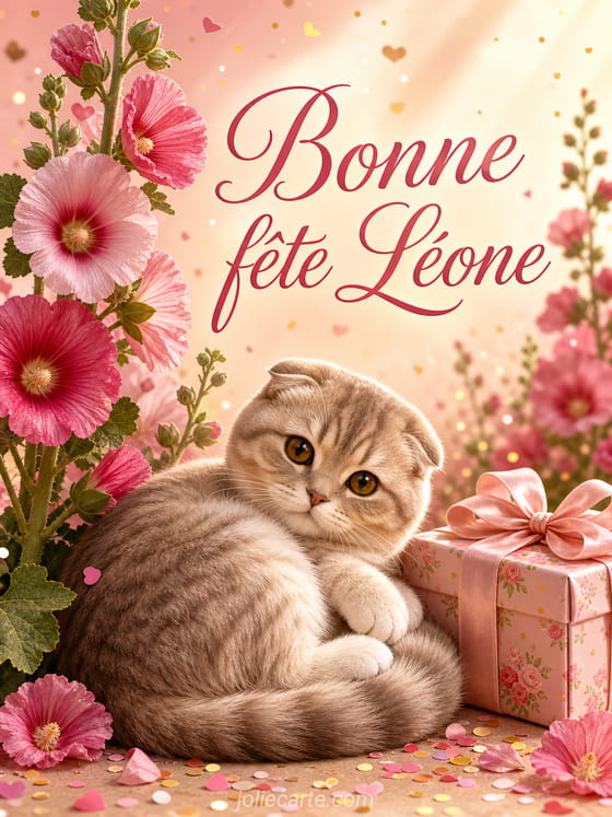 Carte bonne fĂȘte LĂ©one
