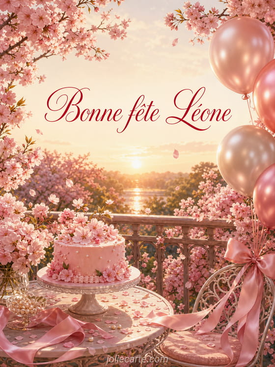 Carte bonne fĂȘte LĂ©one
