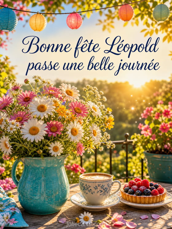 Carte bonne fĂȘte LĂ©opold