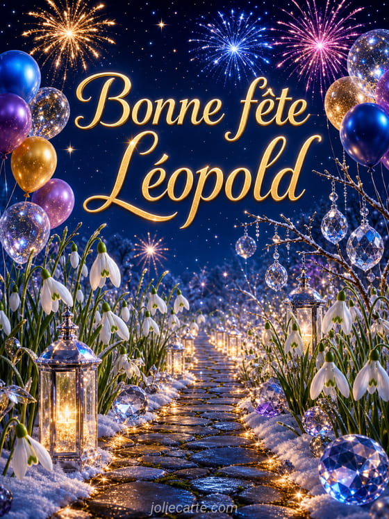 Carte bonne fête Léopold