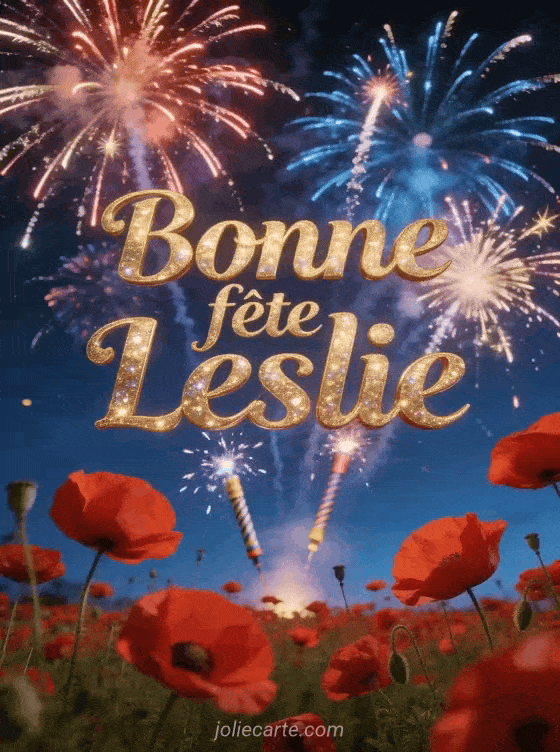 Bonne fête Leslie - Bonne fete leslie gratuit