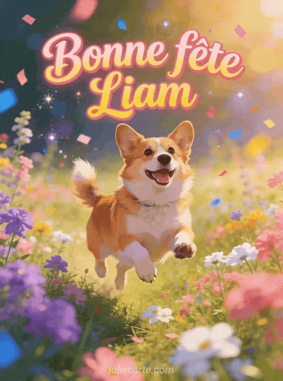 Bonne fête Liam - Liam gif bonne fete gratuit