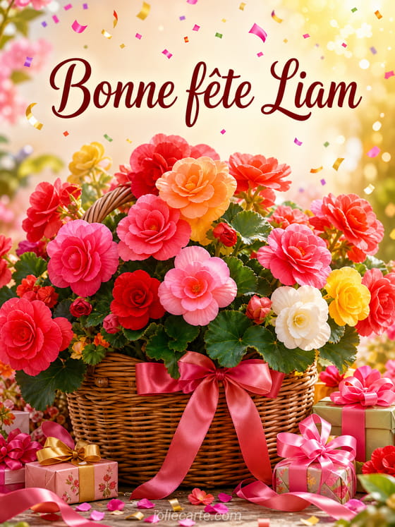 Carte bonne fête Liam