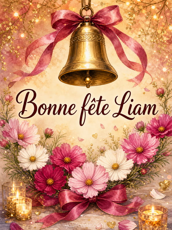 Carte bonne fête Liam