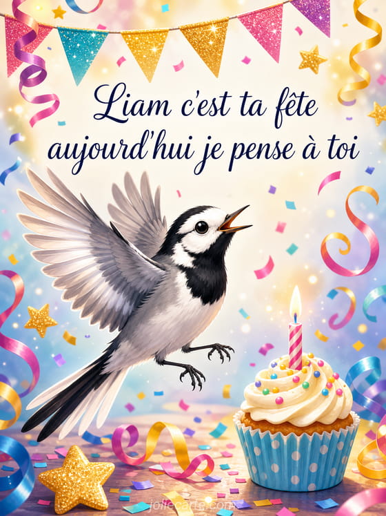 Carte bonne fête Liam