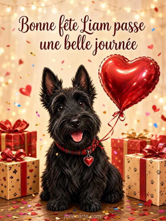 Carte bonne fête Liam