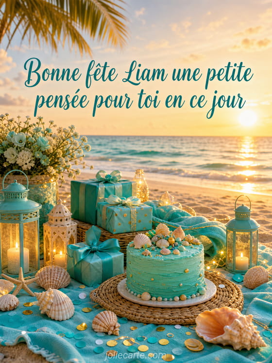 Carte bonne fête Liam