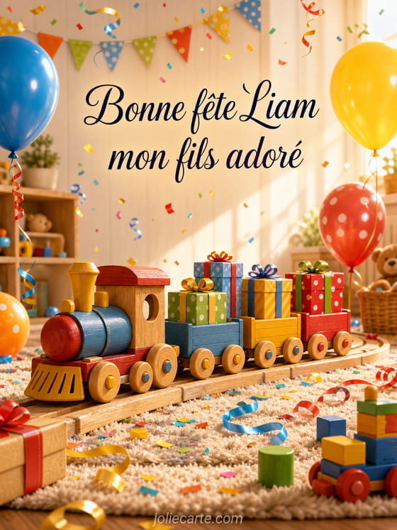 Carte bonne fête Liam