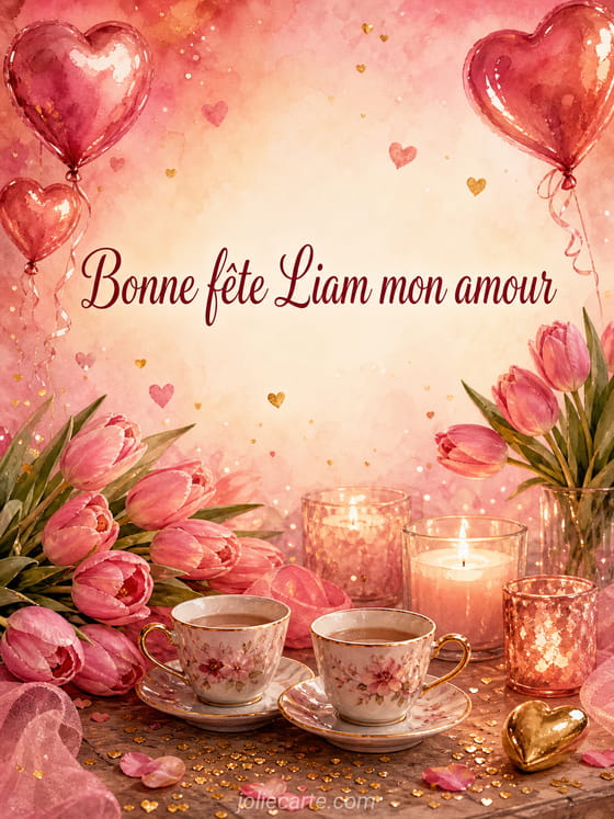 Carte bonne fête Liam