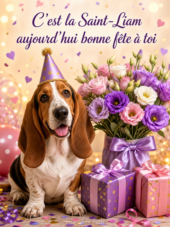 Carte bonne fête Liam
