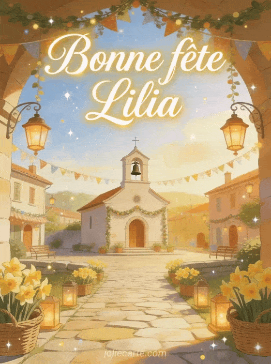 Bonne fête Lilia - Fete sainte lilia