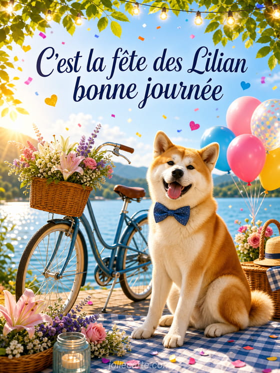 Carte bonne fĂȘte Lilian