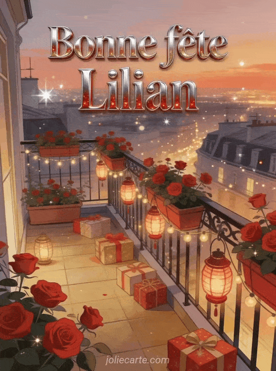 Bonne fête Lilian - Carte bonne fete lilian gratuite