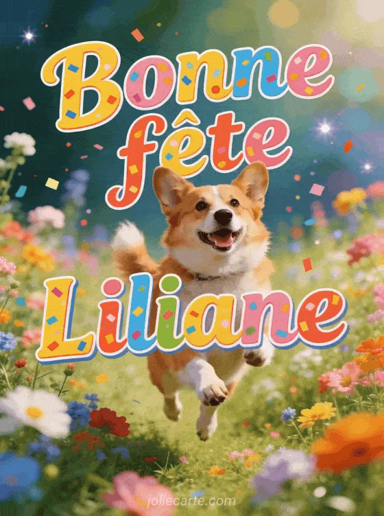 Bonne fête Liliane - Liliane gif bonne fete gratuit